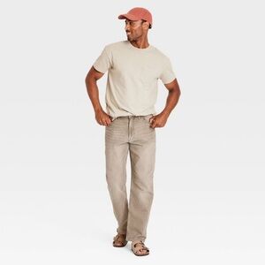 Men's Relaxed Fit Jeans - Goodfellow & Co™‎ Tan 28x30